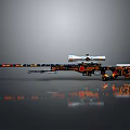 Custom Sniper Rifle Design With Colorful Patterns And Scope On Reflective Surface