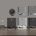 Modern Home Use Appliances Featuring Robot Vacuums In Different Colors And Styles