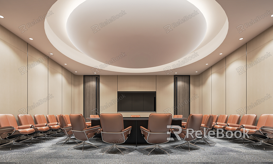 Modern Conference Room Conference Table and Chair Combination Conference Desk Office Desk Negotiation Table and Chair Reception Desk Office Chair model