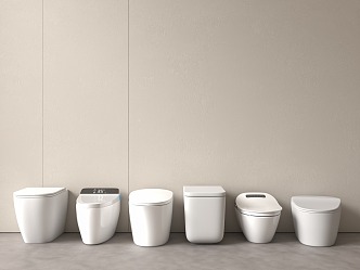 Modern toilet 3d model