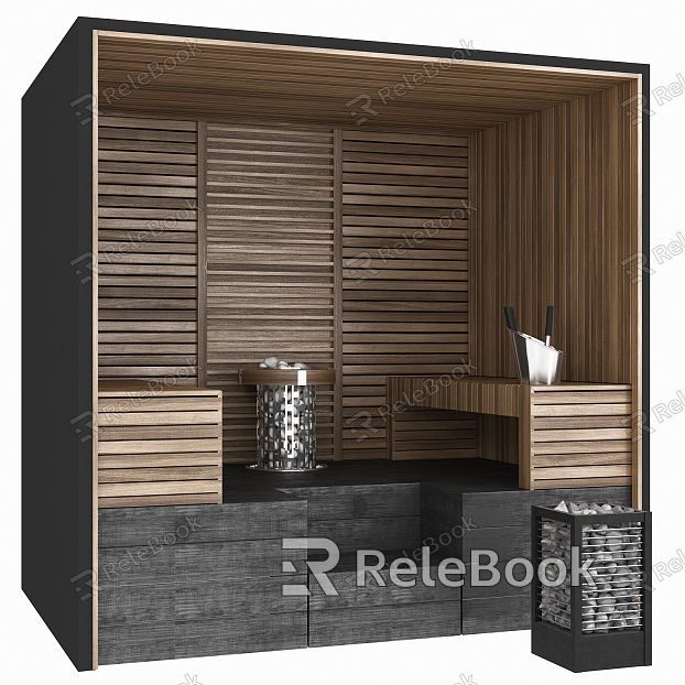 Modern Sauna Room model