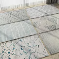 Stylish Square Rugs With Modern Geometric Patterns And Various Decorative Designs 3d model