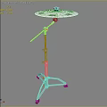 Professional Musical Instruments Art Supplies Featuring Drum Cymbal And Sturdy Metal Stand