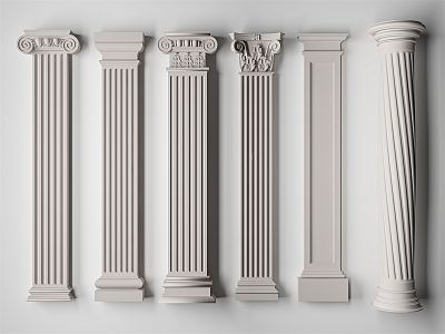 European Roman Column 3d model