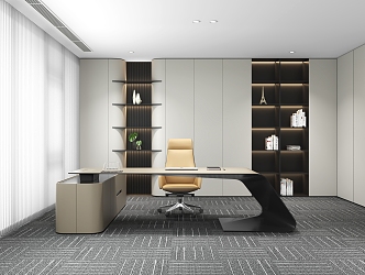 Office Desk Chair Office Chair Filing Cabinet Conference Table Conference Chair Office Simple 3d model