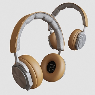 Modern headphones 3d model