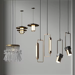 Chandelier Light Luxury Metal Small Chandelier Restaurant Chandelier Entrance Chandelier Bedroom Bedside Chandelier Crystal Chandelier Simple Fashionable Small Chandelier 3d model