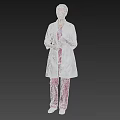 Woman Doctor in White Coat with Stethoscope Around Neck Holding Trophy