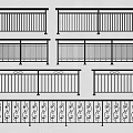 Different Styles Of Metal Railings Featuring Decorative Patterns And Simple Designs