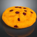 Golden Round Chocolate Chip Cookie With Soft Texture And Fresh Baked Appeal