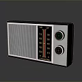 Vintage Computer With Retro Design Knobs Dials And Classic Black White Silver Color