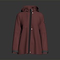 Outerwear Coat Leather Coat 3d model