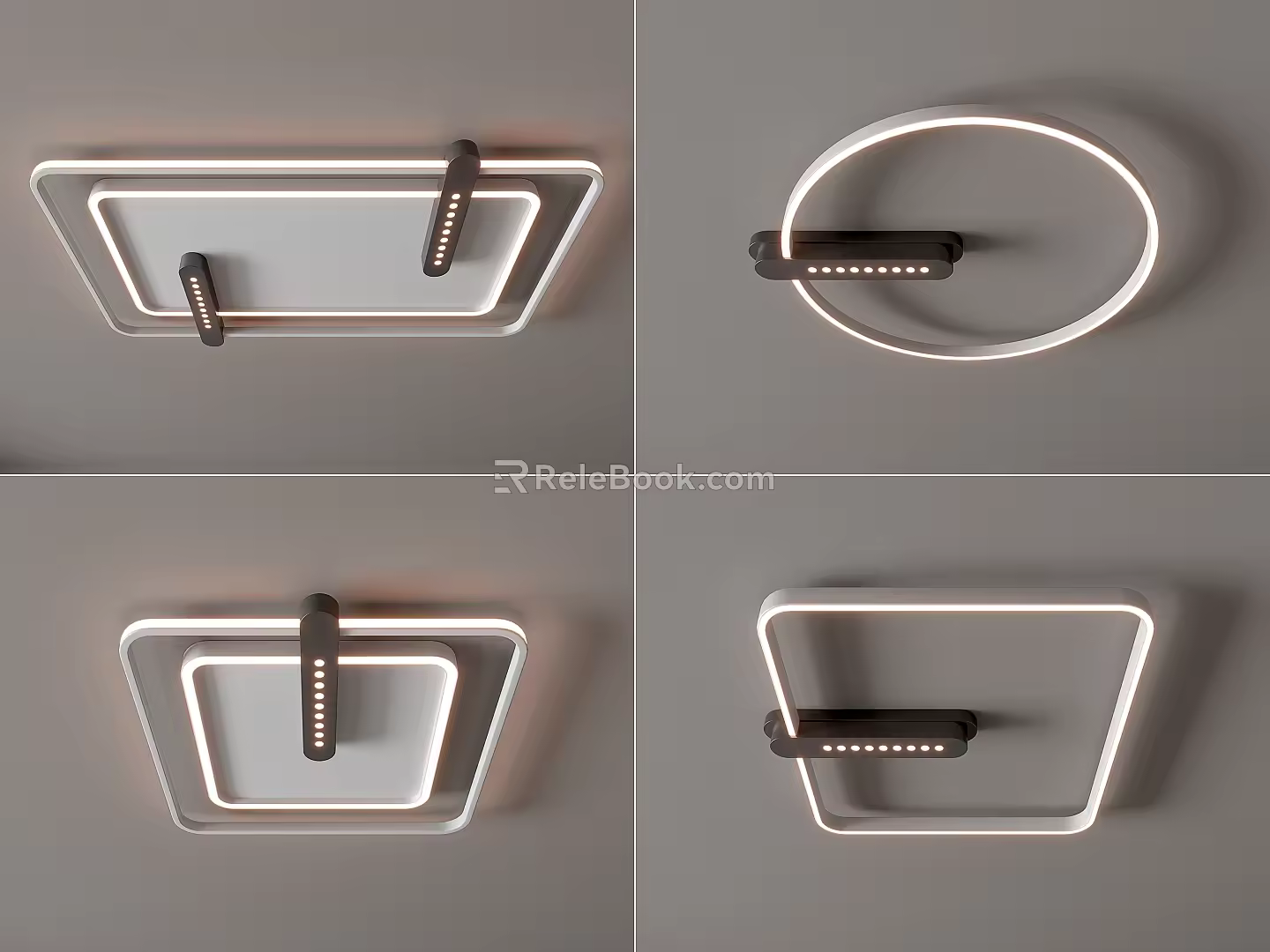 Modern Ceiling Lamp Round Ceiling Lamp Square Ceiling Lamp Bedroom Living Room Children's Room Simple Ceiling Lamp 3d model