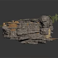 Natural Cave Interior With Rock Formations Stalactites And Moss Covered Surfaces