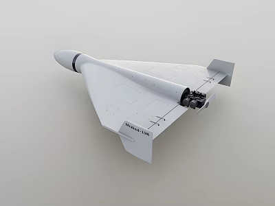Detailed White Modern Fighter Jet Model With Aerodynamic Shape Sleek Wings And Twin Engines 3d model
