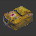 Yellow Emergency Survival Bag With Red Logo For Home Essential Supplies