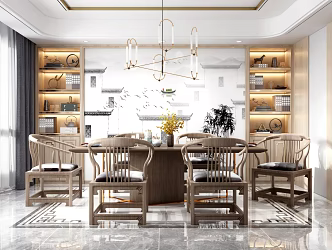 New Chinese Restaurant 3d model