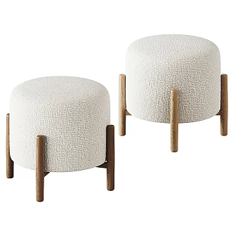 Modern sofa stool 3d model