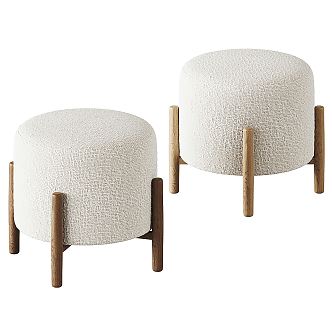 Modern sofa stool 3d model