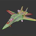 Futuristic Space Fighter Aircraft With Advanced Technology For Cosmic Exploration Missions