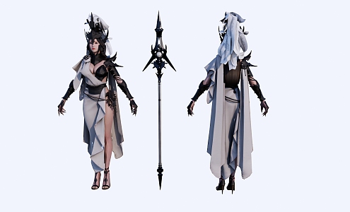 Athena Classical Mage 3d model