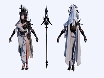 Athena Classical Mage 3d model