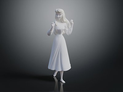 Modern Statue Woman Statue Female Sculpture Female 3d model