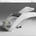 Musical Instruments And Art Supplies Modern White Streamlined Design With Creative Structure