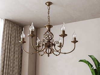 French chandelier 3d model