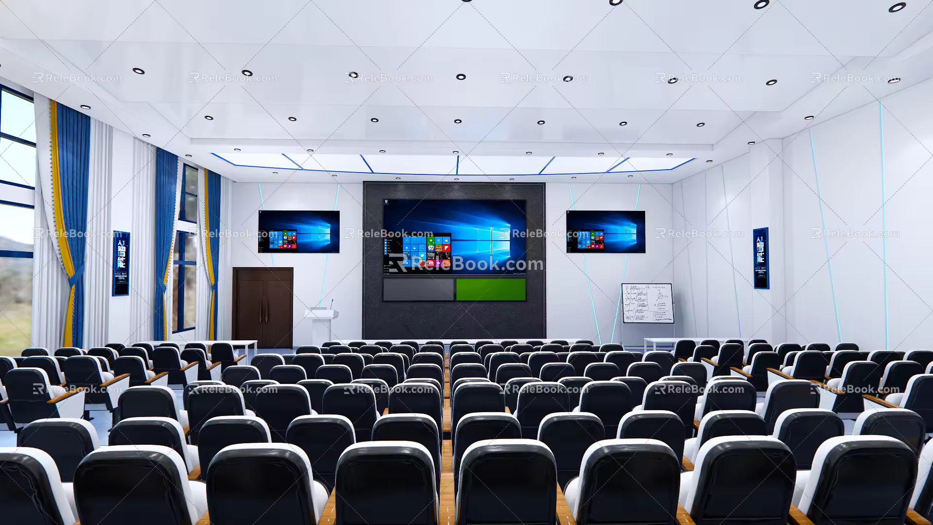 Modern Classroom Science and Technology Classroom Ladder Classroom Multimedia Classroom 3d model