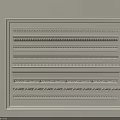 Elegant Gypsum Cornice with Various Patterns Displayed in White Frame for Interior Design