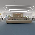 SF Express Service Hall Interior With Reception Counter Display Shelves And Modern Lighting