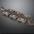 Advanced Futuristic Interstellar Spacecraft With Connected Modules And Cosmic Travel Features