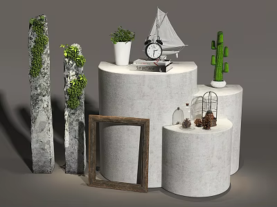 Modern Ornaments Combination Decorative Ornaments 3d model