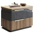 Modern Design Bedside Tables With Drawers And Decorative Details