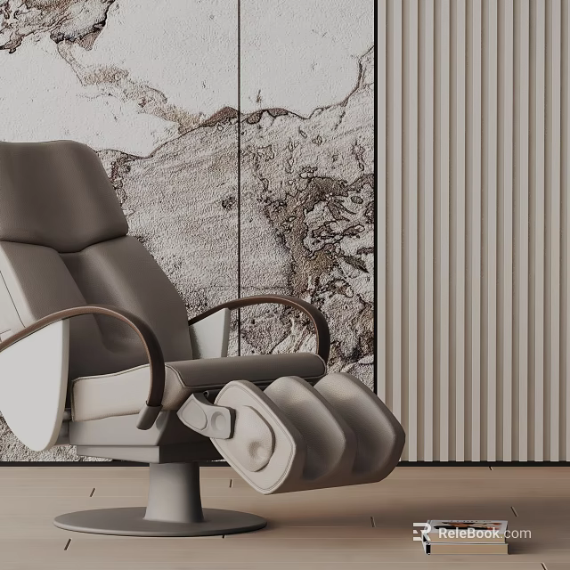 Modern Luxury Massage Chair With Ergonomic Design And Leather Upholstery For Home Comfort 3d model 