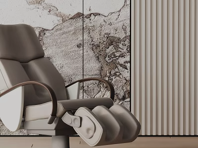 Modern Luxury Massage Chair With Ergonomic Design And Leather Upholstery For Home Comfort 3d model