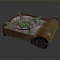 Portable Foldable Gas Stove With Metal Burners For Outdoor Camping Travel Use