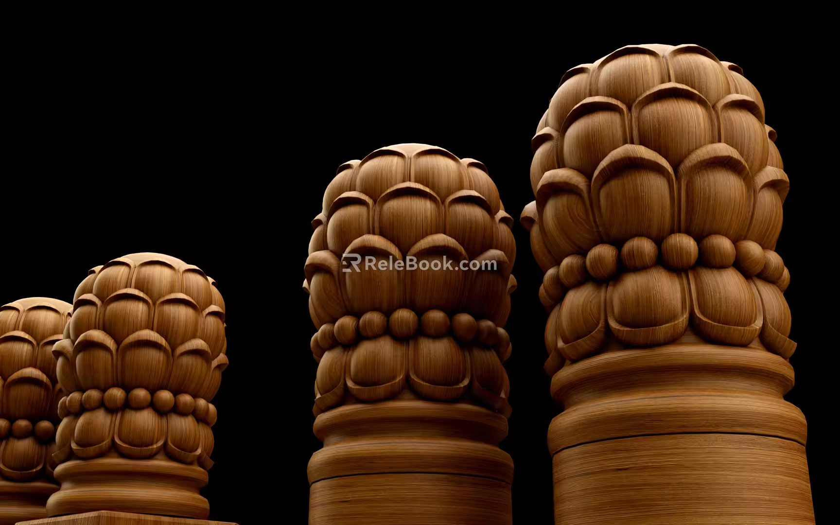 new chinese style stigma lotus stigma 3d model