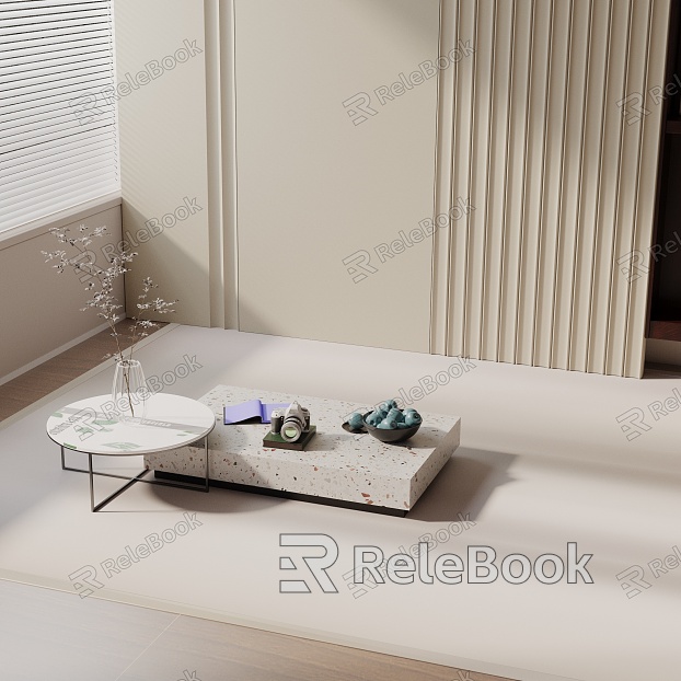 Modern coffee table model