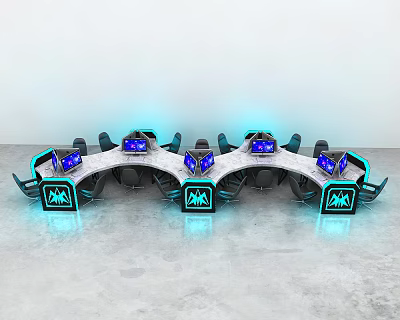 computer desk 3d model