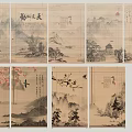 Elegant Traditional Chinese Blinds with Mountain Landscape and Plum Blossom Designs for Interior Decor