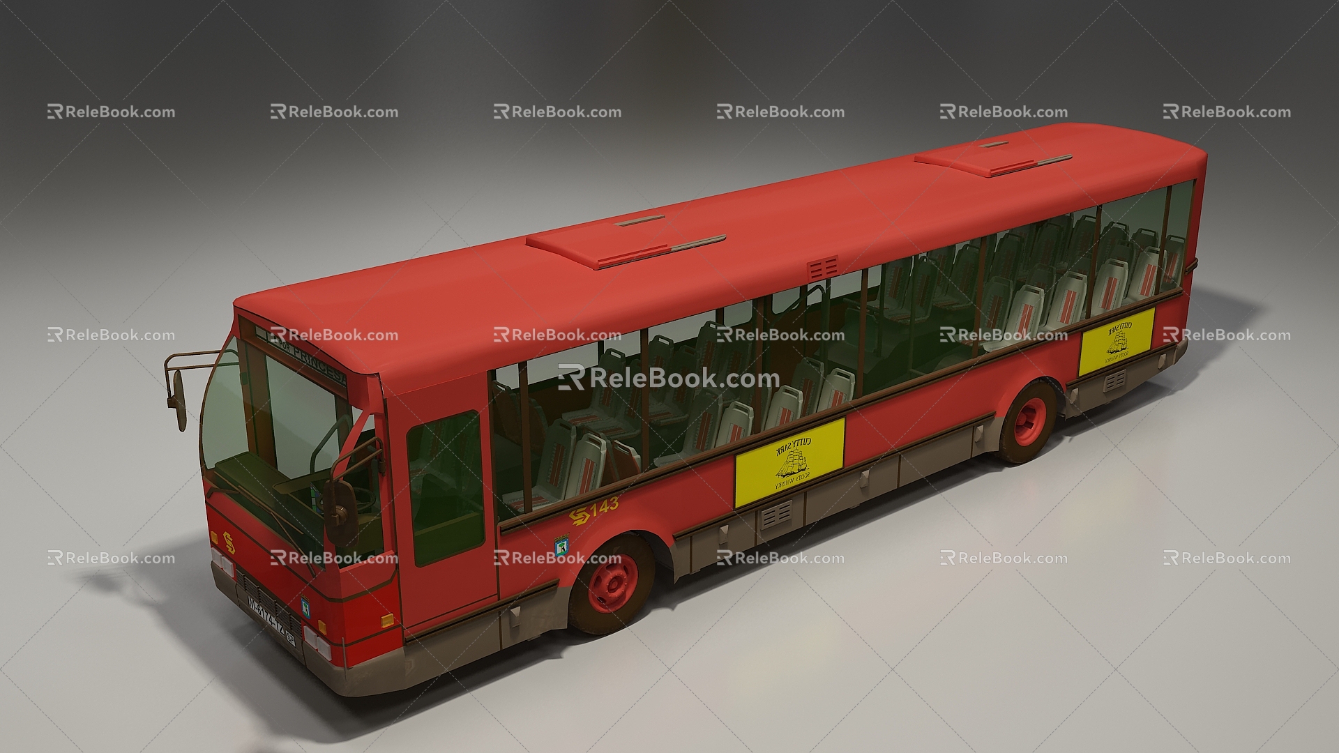 Modern Bus Bus Car 3d model