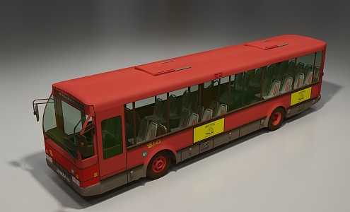 Modern Bus Car 3d model