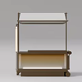 Cart Sales Cart Bread Display Cart Display Cabinet 3d model