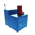 Blue Industrial Equipment With Control Panel Green Screen Cabinet Structure And Wheels 3d model