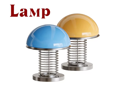 Bauhaus Table Lamp Stainless Steel Table Lamp Vintage Mushroom Table Lamp Decorative Table Lamp 3d model