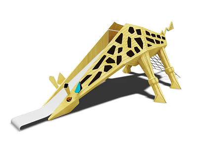Modern amusement equipment giraffe amusement equipment 3d model