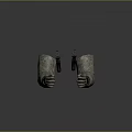 Black Pistols Held By Hands Wearing Camouflage Gloves In Tactical Scene