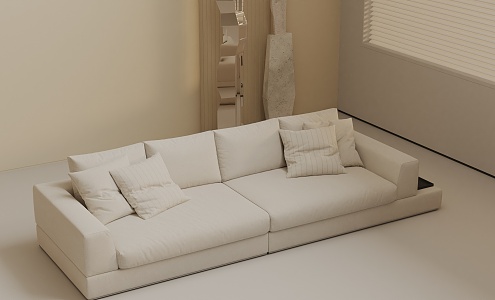 Three-seat sofa 3d model